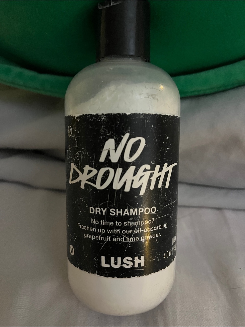 Lush No Drought Dry Shampoo — Black & White Bottle